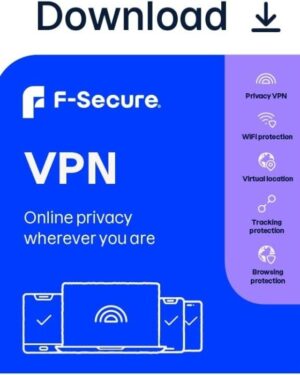 F-Secure VPN (3 Devices, 2 Years) - F-Secure Key - GLOBAL